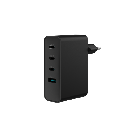 NATEC Charger Ribera Gan 3x USB-C + 1x USB-A 100W PD Black