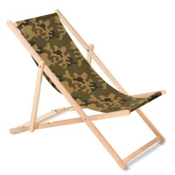 Classic beech lounger...