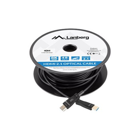 LANBERG HDMI v2.1 8K M/M cable 40m optical AOC