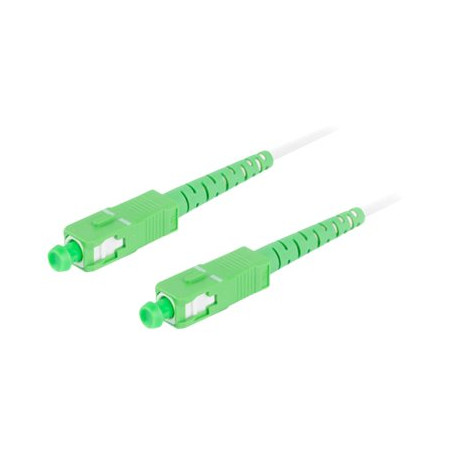 LANBERG fiber optic patchcord SM SC/APC-SC/APC simplex 5m LSZH g657a2 3.0mm white