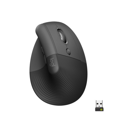 MOUSE USB OPTICAL WRL LIFT VER/BLACK 910-006473 LOGITECH