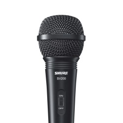 Shure SV200 microphone...
