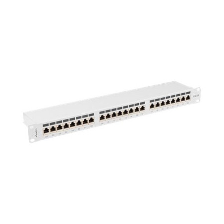 LANBERG patch panel 24 port 1U cat.6A FTP grey
