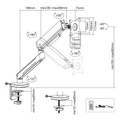 NanoRS Gaming Monitor Mount...