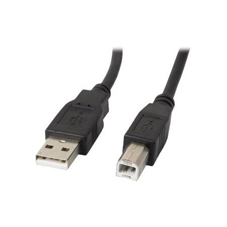 LANBERG USB-A M USB-B M 2.0 cable 1.0m black ferrite