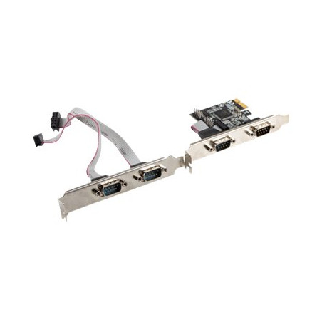LANBERG PCE-DB9-004 PCI Express->COM 9PIN X4 + Low profile bracket