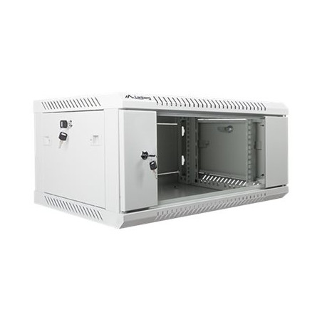 LANBERG WF01-6404-10S wall-mounted rack 19inch demounted flat pack 4U/600x450mm gray