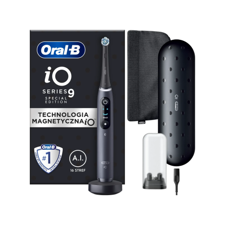 Oral-B Electric Toothbrush | iO9 Series | Rechargeable | For adults | Number of brush heads included 1 | Number of teeth brushing modes 7 | Black Special Edition