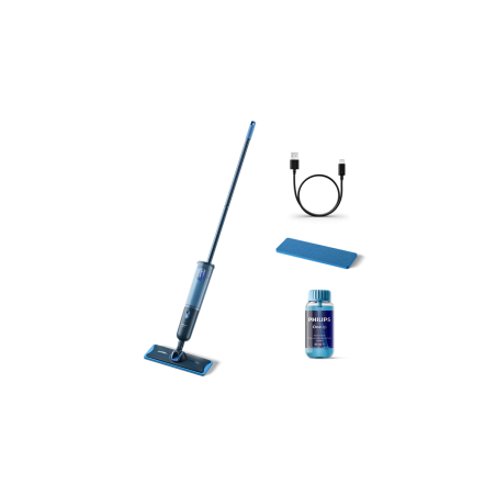 Philips | Washing broom | XV3101/01 OneUp 3000 series | Cordless operating | 3.6 V | Washing function | Operating time (max) 50 min | Blue