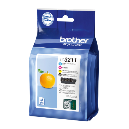 BROTHER Pack of 4 cartridges black cyan magenta yellow
