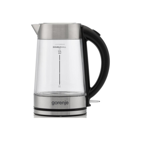 Gorenje Kettle | K17GDWII | 2200 W | Electric | 1.7 L | 360° rotational base | Stainless steel/Glass | Stainless steel/Transparent