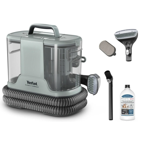TEFAL Carpet and Upholstery Cleaner | IZ3020F0 Clean it Compact | Corded operating | Washing function | 400 W | Operating radius 5.65 m | 220-240 V | Eucalyptus
