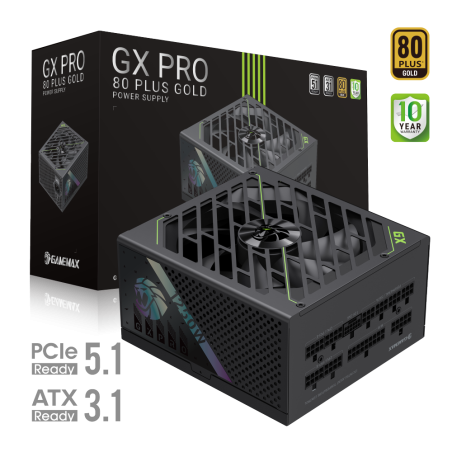 Gamemax PSU | GX PRO 1250G | 1250 W | Gold | Full Modular
