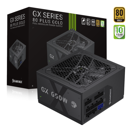 Gamemax PSU | GX 650GF | 650 W | Gold | Full Modular