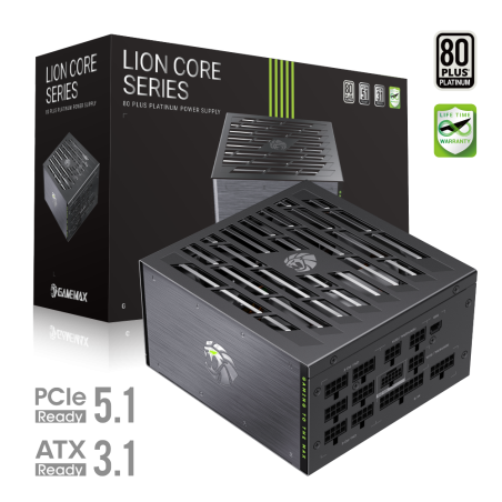 Gamemax PSU | LION CORE 1200P | 1200 W | Platinum | Full Modular