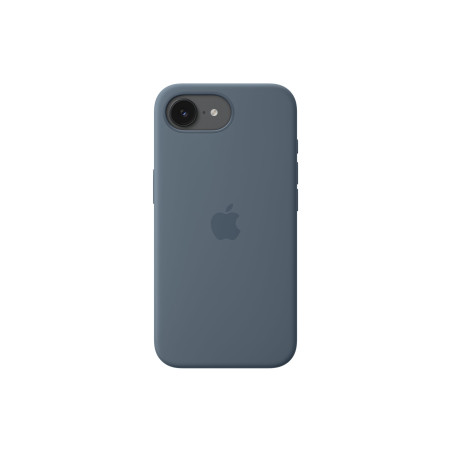 Apple iPhone 17e Silicone Case with MagSafe – Anchor Blue | Apple