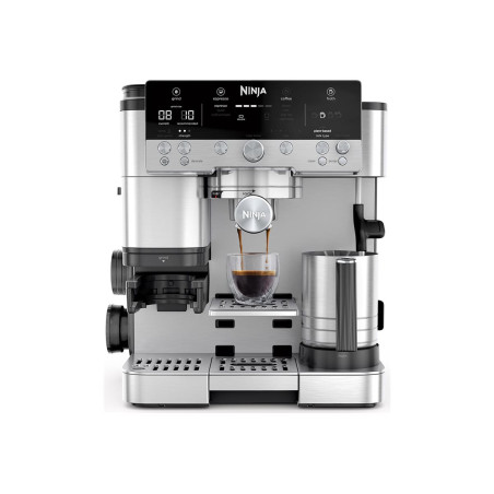 NINJA | Espresso Coffee Maker | ES601EU Luxe Café Premier | Pump pressure 11 bar | Built-in milk frother | Ground | 1650 W | Black/Stainless Steel