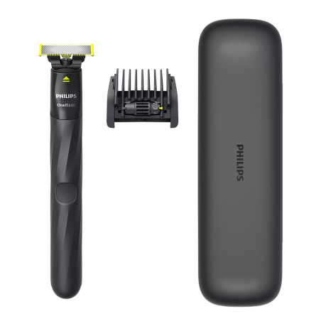 Philips | Shaver | OneBlade QP1424/65 | Operating time (max) 30 min | Wet & Dry | NiMH | Charcoal Grey
