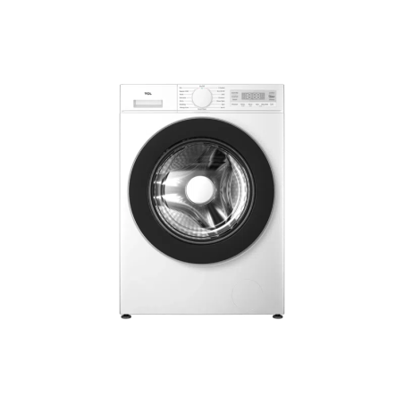 TCL | Washing machine | FF0844WA0 | Energy efficiency class A | Front loading | Washing capacity 8 kg | 1400 RPM | Depth 52 cm | Width 60 cm | Display | LED | Steam function | Wi-Fi | White