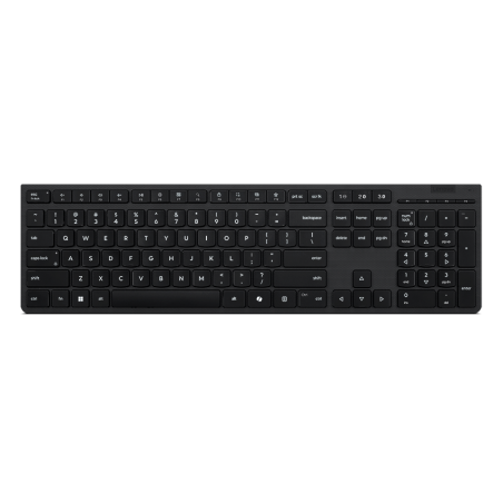 Lenovo Professional Wireless Rechargeable Keyboard | Keyboard | Wireless | Bluetooth | Lithuanian | Grey