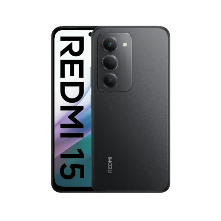 Xiaomi | Redmi | 15 | Midnight Black | 6.9 " | IPS LCD | 1080 x 2340 pixels | Qualcomm | Internal RAM 4 GB | 128 GB | Dual SIM | 5G | Main camera resolution 50 MP | Secondary camera resolution 8 MP | Android | 15 | 7000 mAh