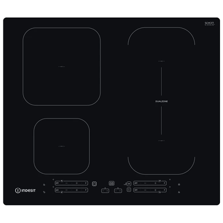 INDESIT | Hob | IB 65B60 NE | Induction | Number of burners/cooking zones 4 | Touch | Timer | Black