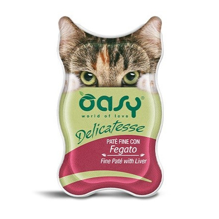 OASY Delicatesse Fine paté with Liver - wet cat food - 85g