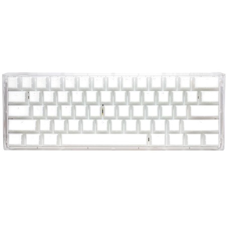 Ducky One 3 Aura White Mini Gaming Keyboard, RGB LED - MX-Silent-Red