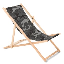 Classic beech lounger...