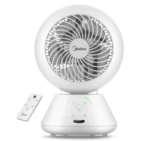 Midea | Fan | MDF24JRW TurboForce | Table Fan | Number of speeds 5 | Oscillation | Remote control | White