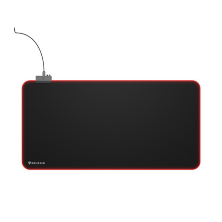 Genesis Mouse Pad | Boron 500 XXL RGB | Mouse pad | 400 x 800 x 4 mm | Black