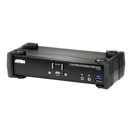 Aten CS1922 2-Port USB 3.0 4K DisplayPort KVMP Switch | Aten | 2-Port USB 3.0 4K DisplayPort KVMP™ Switch (Cables included) | CS1922