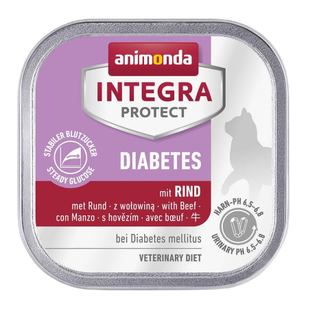 ANIMONDA Integra Protect Diabetes Beef - wet cat food - 100g