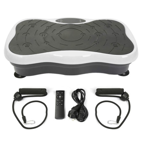 Extralink Moonwalk Spin Move Platofrma Wibracyjna do Cwiczen Fitness 200W biala
