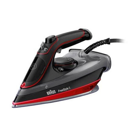Braun TexStyle 5 SI 5057 RD Steam iron Ceramic soleplate 2700 W Black, Red