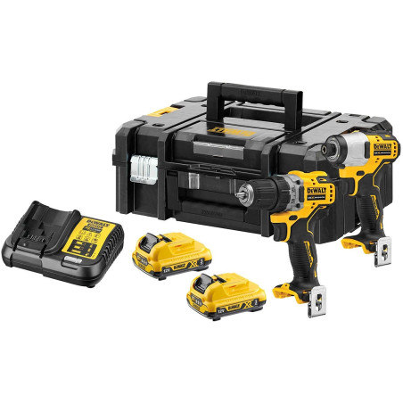 DeWALT DCK2110L2T-QW power screwdriver/impact driver Black, Yellow