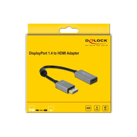 DeLOCK Active DisplayPort 1.4 to HDMI Adapter 4K 60 Hz (HDR)