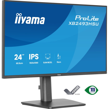 iiyama ProLite XB2493HSU-B1 computer monitor 60.5 cm (23.8") 1920 x 1080 pixels Full HD LED Black