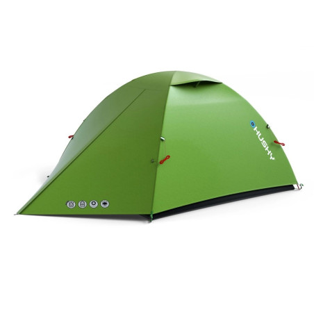 Husky SAWAJ 2 two-person trekking tent, 215 × 230 × 120 cm, 2.2 kg, green