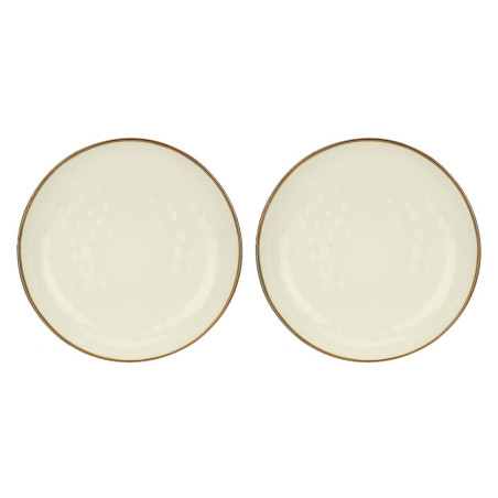 Set of 2 Concerto Avorio Round Bowls - Ivory, 30 cm