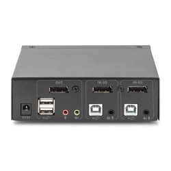 Digitus KVM Switch, 2x1 DP,...