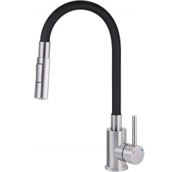 Kitchen faucet with bent...