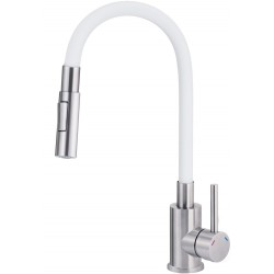 Kitchen faucet with bent...