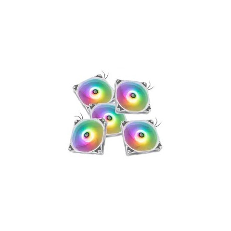 Bitspower Notos RGB PWM Fan, 120mm - White, 5-Pack