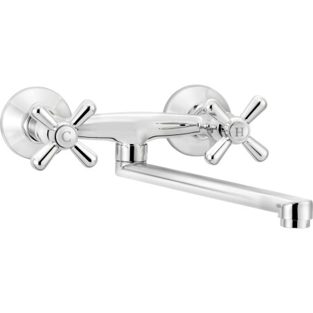 Wall-mounted kitchen faucet