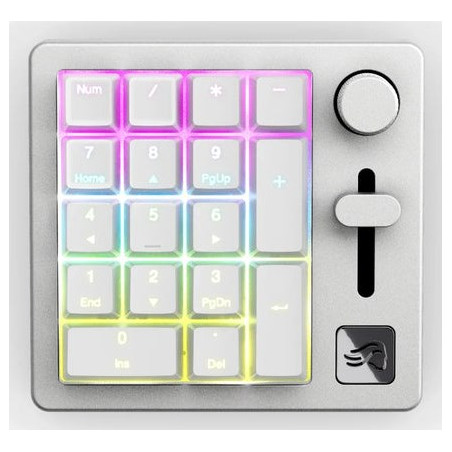 Keychron GMMK Numpad keyboard Home/Office USB + RF Wireless + Bluetooth White