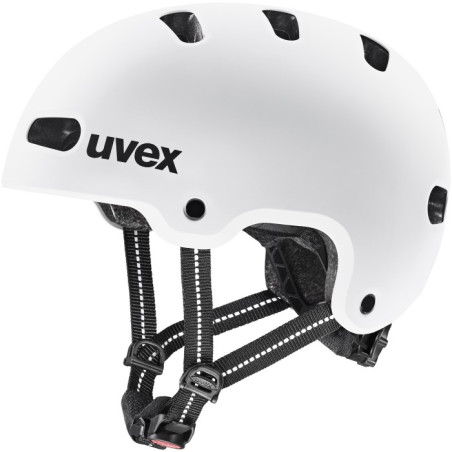 UVEX Kid 4 55–58 cm – children’s cycling helmet White Matt