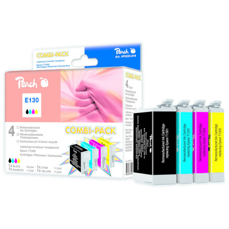 Peach 314791 ink cartridge 4 pc(s) Black, Cyan, Magenta, Yellow