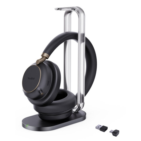 Yealink BH76 Plus with Charging Stand Teams Black USB-C/A Headset