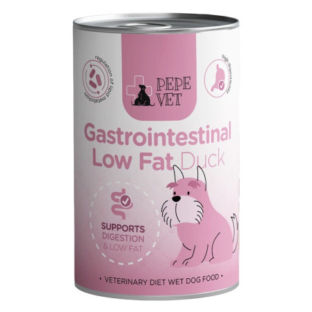 PAKA ZWIERZAKA Pepe Vet Gastrointestinal Low fat Mono Duck - wet dog food - 400g